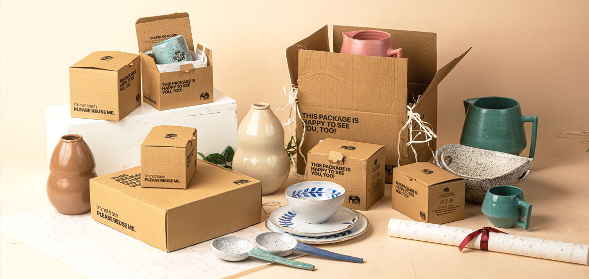 Setup of Handmade Ceramic Products