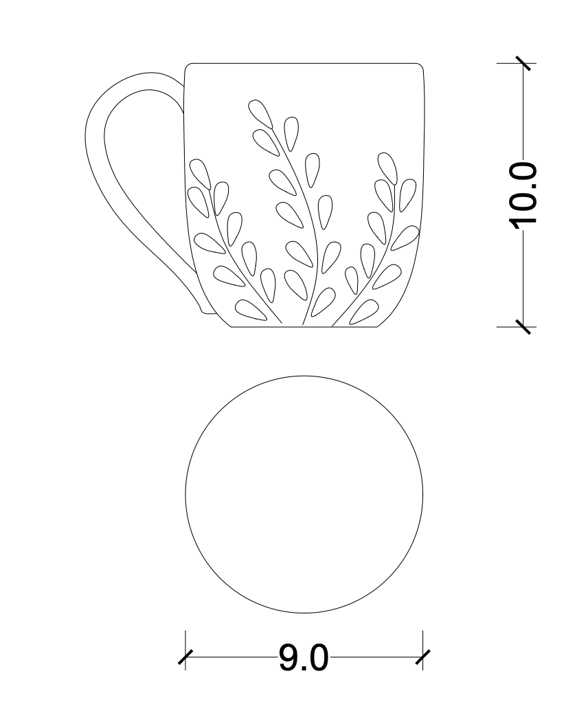 Falling Leaves Mug - Ellie Home