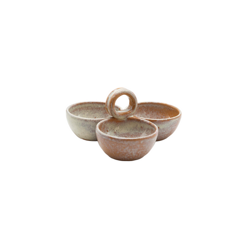Earthy Triple Serving Bowl - Ellie Home